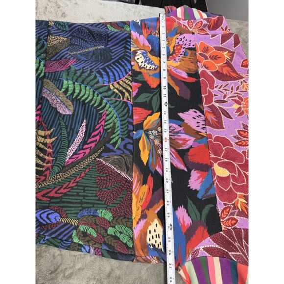 FARM Rio Tropical Lilac Mixed Prints Oversized Sweatshirt Sz Small Cotton - Picture 7 of 10